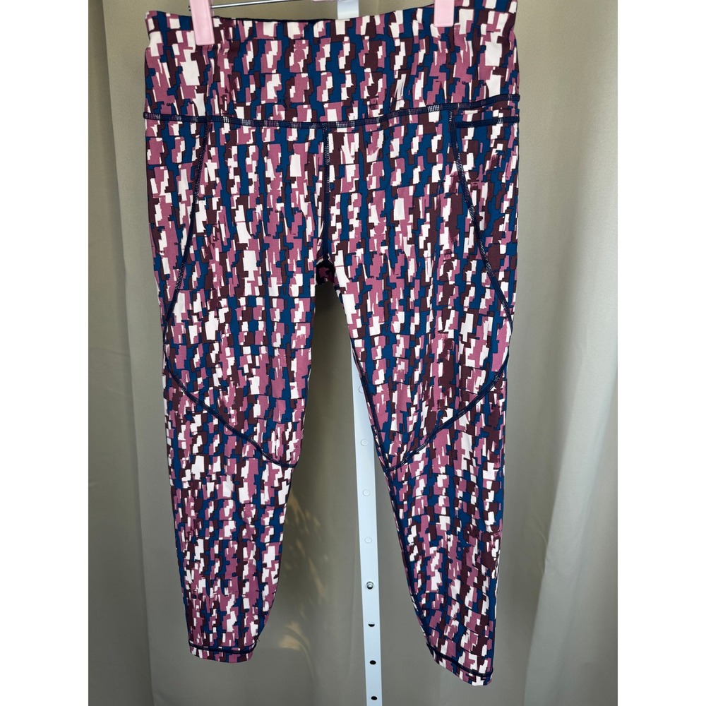 Sweaty Betty Power 7/8‎ Leggings Geometric Print Size US 10
